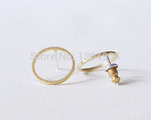 10pcs Round Open Circle Studs Earrings For Women Classic Simple and Elegant Cute Gold Silver Rose Gold Elegant Ear Stud E022