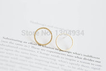 10pcs Round Open Circle Studs Earrings For Women Classic Simple and Elegant Cute Gold Silver Rose Gold Elegant Ear Stud E022
