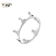 10pcs Silver Crown Rings For Women Punk Jewellery Love Rings Femme Bijoux Wedding Engagement Rings R081