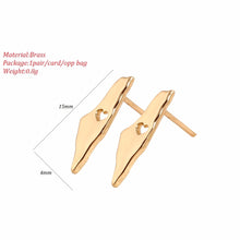 10pcs Wholesale Simple Israel Map Earrings Israel Jewelry Earrings for Women Party Gifts E127