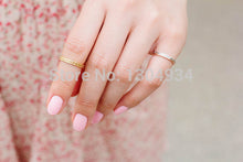 10pcs Women Jewelry Gold Plated Slim Hammered Ring for Girls Bridesmaid Gift Engagement Love Simple Wholesale Ring R075