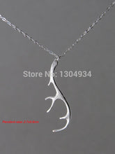 10pcs/lot 2015 Deer Antler Necklace Pendant Tiny Simple Fashion Gold Silver Cute Animal Female Long Necklace Wholesale N055
