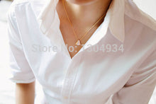 10pcs/lot 2015 New 3 Color Triangle Pendant Necklace Bridesmaid Gift Korean Fashion Women Wholesale Necklace N094