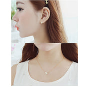 10pcs/lot 2015 New Gold and Silver Plated Cute Fish Elegant Simple Dainty Female Pendant Necklace for Women N170