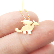 10pcs/lot 2016 Dragon with Wings Silhouette Shaped Animal Charm Necklace in Gold and Silver cute Jewelry N134