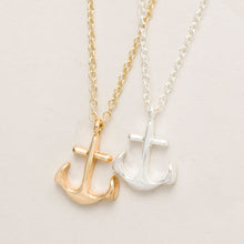 10pcs/lot 2016 New Fashion Gold Plated Anchor Pendant Necklace Small Pendant Tiny Simple Women Wholesale Necklace N025