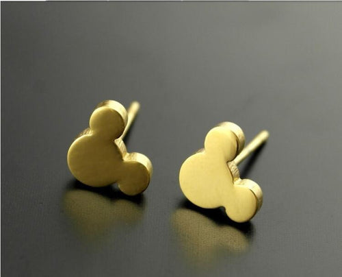 10pcs/lot 2016 New Minimalist Jewelry Cute Cartoon Kitty Mickey Stud Earrings for Women Gift E099
