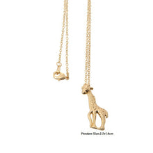 10pcs/lot 2016 Silver Cute Giraffe Long Chain Small Pendant Simple Animal Unique Necklace Girl Gift Party Wholesale Jewelry N150