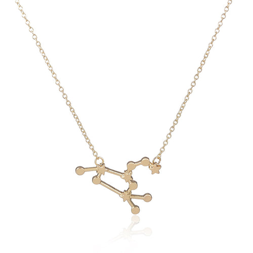 10pcs/lot Cute Horse Shape Leo Zodiac Sign Astrology Necklace Constellation Necklace for Women N157