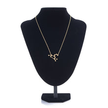 10pcs/lot Cute Horse Shape Leo Zodiac Sign Astrology Necklace Constellation Necklace for Women N157