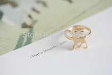 10pcs/lot Gold&Pink&Silver Bambi Gentle Deer Rhinestone Cute Women Unique Adjustable Midi Cool Wedding Love Animal Ring R205