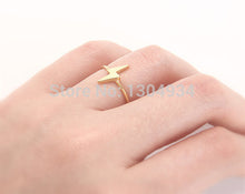 10pcs/lot Gold&Pink&Silver Tiny Thunder Ring Cute Unique Wholesale Adjustable Midi Simple Rings R231