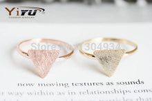 10pcs/lot Gold&Pink&Silver Triangle Plate Rings Unique Knuckle Stretch Fashion Couple Cool Vintage Statement Wholesale Ring R208