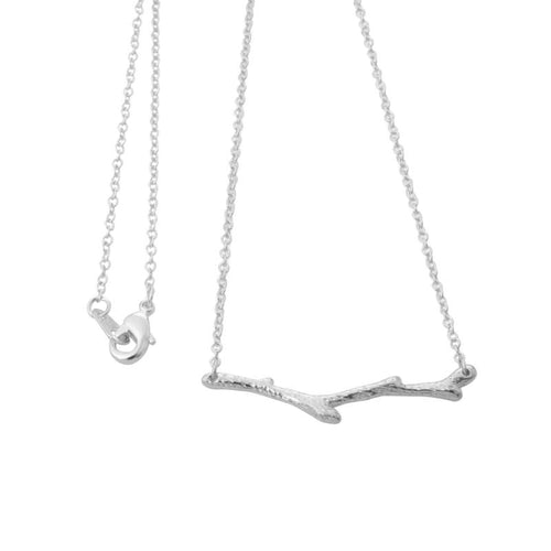 10pcs/lot Gold Plated Simple Tree Branch Twig Pendant Necklace Girl Nature Woodland Olive Bar Botanical Plant Limb Necklace N146