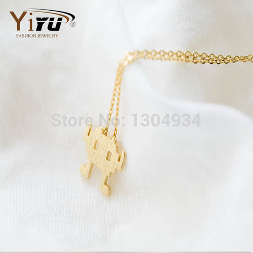 10pcs/lot Gold&Silver Cute Cool Adventure Pretty Necklace Korean Fashion Simple Female Long Chain Wholesale Necklace N093