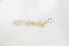 10pcs/lot Gold&Silver&Rose Plated Stylish Dapper Bling Triple-Star Stud Earrings Wholesale Charming Jewelry Simple Ear Stud E027