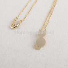 10pcs/lot Gold Silver Sitting Cat Shape Necklace Simple Elegant Wholesale Cute Animal Long Chain Pendant Female Necklace N126