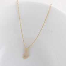 10pcs/lot Gold Silver Sitting Cat Shape Necklace Simple Elegant Wholesale Cute Animal Long Chain Pendant Female Necklace N126