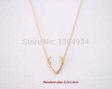 10pcs/lot Horn Antler Necklace Best Gift For Christmas Women Cute Animal Simple Long Chain Fashion Wholesale Necklace N056