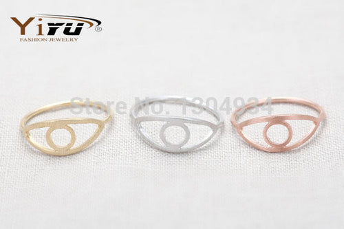 10pcs/lot Hot Sale Cute Evil Eye Couples Ring Women 2016 Korean Fashion Simple Wholesale Finger Rings R009