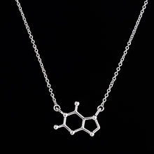 10pcs/lot Molecule Model Necklace Chemistry Structure Pendant Women Necklace 2015 Fashion Gold Silver Wholesale Necklace N138