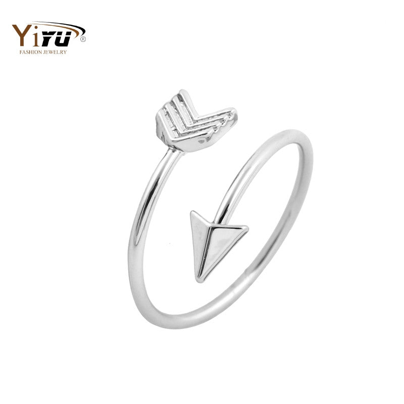 10pcs/lot New Arrival Arrow Adjustable Ring Women Simple Cute Cool Knuckle Wholesale Rings R008