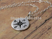 10pcs/lot Small Compass Find Your True North Necklace Wholesale Female Long Chain Choker Dainty Popular Elegant Necklace N061