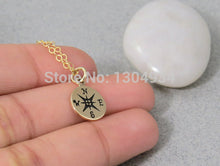 10pcs/lot Small Compass Find Your True North Necklace Wholesale Female Long Chain Choker Dainty Popular Elegant Necklace N061