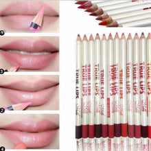 12pcs/lot 15CM 12Colors/Set Waterproof Pencil Lip Liner Pencil Women's Professional Long Lasting Lipliner Set Lips Makeup Tools