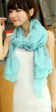 150 * 60cm New Fashion Velvet Chiffon Scarf retro blue and white chiffon scarves Ms. tide models Scarves wholesale