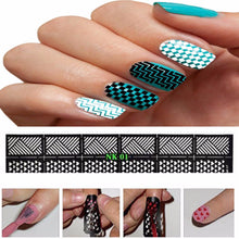 1PCS DIY Reusable Stamping Tool Nail Art Hollow Template Stickers Stamp Stencil Guide Makeup Tools