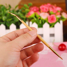 1PCS High quality natural bamboo handle bent double eyeliner brush + lip brush eyeliner brush brush a multi-purpose