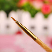 1PCS High quality natural bamboo handle bent double eyeliner brush + lip brush eyeliner brush brush a multi-purpose