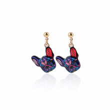 1pair High Quality Enamel Dog Dangle Earrings for Women Alloy Dog Jewelry Earrings Wedding Gifts OEH002