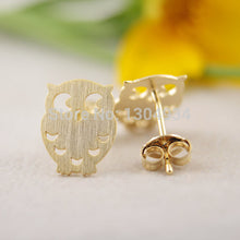 1pc 2016 Hot Quality New Fashion Brand Tiny Hoot Owl Earrings Teenage Girl Creative Jewelry Simple Cute Ear Stud E045