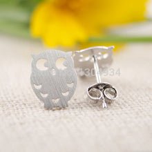 1pc 2016 Hot Quality New Fashion Brand Tiny Hoot Owl Earrings Teenage Girl Creative Jewelry Simple Cute Ear Stud E045
