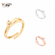 1pc 2016 New Jewelry Rings Cute Animal Cat Rings Different Colors for Women Party Gifts R103