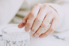 1pc 2016 Rose Plated Slim Stacking Women Simple Rings Smooth Couple Wedding Ring Woman Man Fashion Jewelry R213