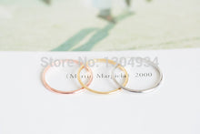 1pc 2016 Rose Plated Slim Stacking Women Simple Rings Smooth Couple Wedding Ring Woman Man Fashion Jewelry R213