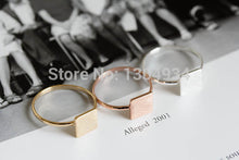 1pc Gold&Pink&Silver Hot Sale Finger Square Women Rings Jewelry Wedding Quadrangle Gift Engagement Cool Ring Women Ring R207