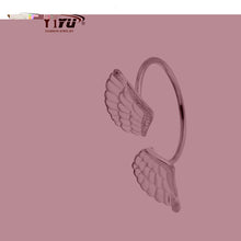 1pc Gold&Pink&Silver Simple Wings Women Ring Cute Silver Icarus Adjustable Girls Cute Trendy Midi Knuckle Ring R224