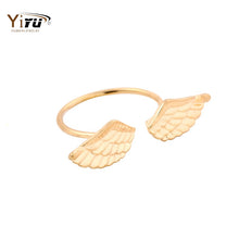 1pc Gold&Pink&Silver Simple Wings Women Ring Cute Silver Icarus Adjustable Girls Cute Trendy Midi Knuckle Ring R224