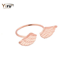 1pc Gold&Pink&Silver Simple Wings Women Ring Cute Silver Icarus Adjustable Girls Cute Trendy Midi Knuckle Ring R224