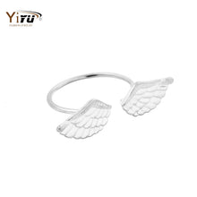 1pc Gold&Pink&Silver Simple Wings Women Ring Cute Silver Icarus Adjustable Girls Cute Trendy Midi Knuckle Ring R224