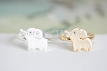 1pc Gold Plated Cute Elephant Women Rings Simple Cool Knuckle 2016 New Fashion Lovely Wedding Punk Ring Mother's Day Gift R202