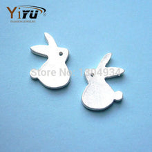 1pc Gold Silver Pink Little Bunny Rabbit Earrings Simple Cute Animal Elegant Ear Studs Fashion New Jewelry E067