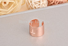 1pc Gold/Silver/Rose Gold Color Plated Unique Hollow Cross Ring Cool Cross Pattern Finger Women Ring R221