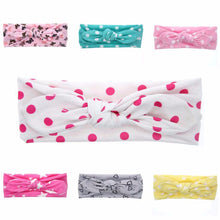 1pc Infant Baby Girls Toddler Newborn Print Dot Rabbit Ears Hairband Turban Bow Knot Headband Hair Band