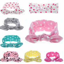 1pc Infant Baby Girls Toddler Newborn Print Dot Rabbit Ears Hairband Turban Bow Knot Headband Hair Band