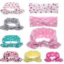 1pc Infant Baby Girls Toddler Newborn Print Dot Rabbit Ears Hairband Turban Bow Knot Headband Hair Band
